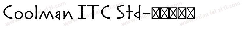 Coolman ITC Std字体转换